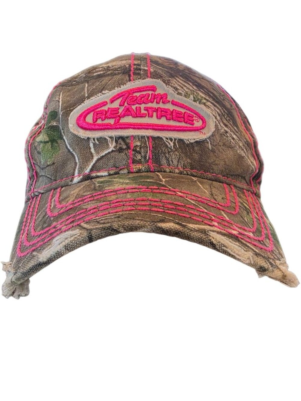 Team Realtree Xtra Camo Pink Distressed Hat GUC